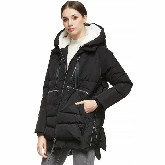 Orolay Women's Thickened Down Jacket Puffy Black Puffer Women's Plus Size 4X - Picture 1 of 12